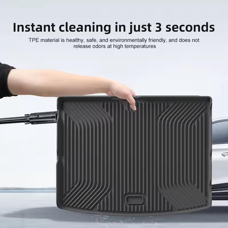 Car Trunk Mat For Kia EV3 2025 TPE Full Coverage Seat Backrest Cushion All-Weather Waterproof Anti-Slip Trunk Carpet Cargo Liner