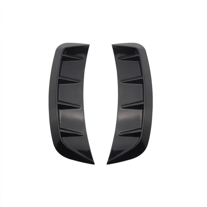 

2 шт. Автомобильный передний бампер крыло воздухозаборник вентиляция капот внешняя декоративная наклейка крышка автомобильный стиль листовая пластина крыло автомобильная наклейка чёрный