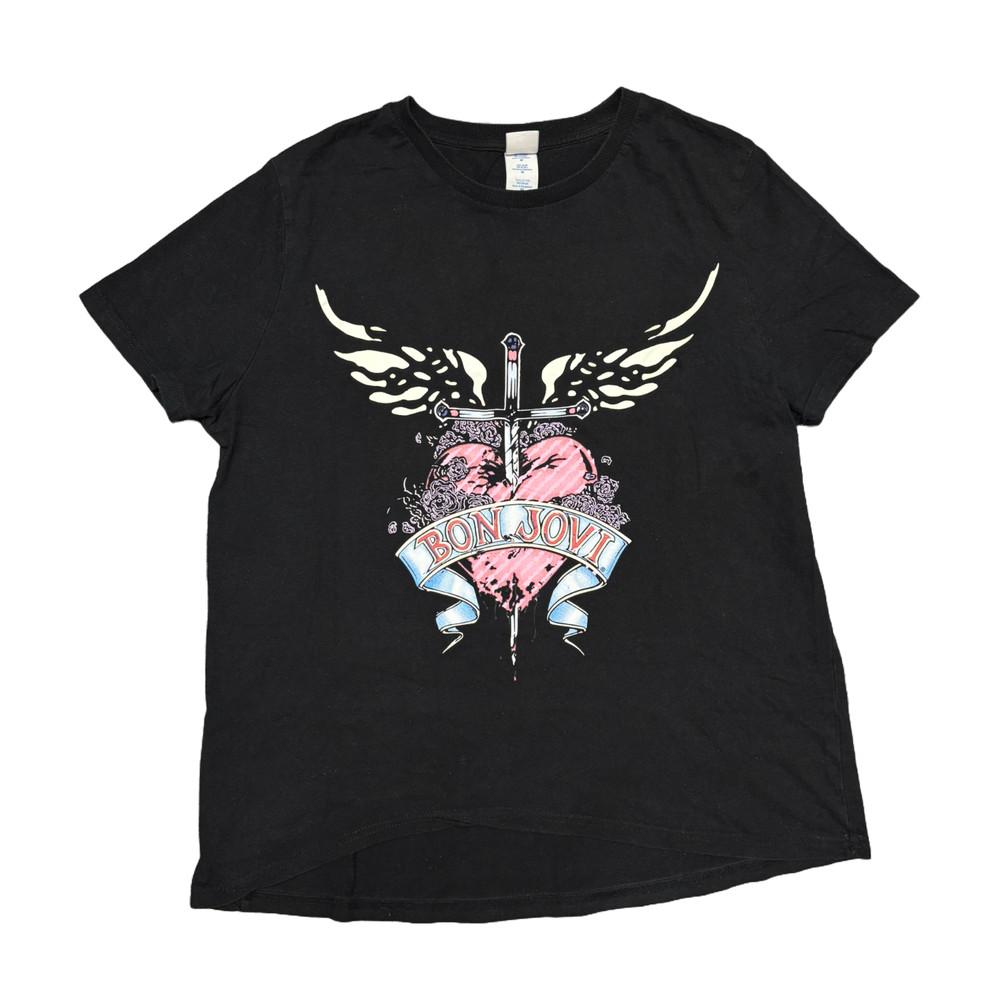 Bon Jovi Shirt Medium Concert Rock Band Tee Aerosmith Guns N Roses Van Halen 80s Unisex T-Shirt XXXL