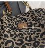 Large-Capacity Leopard Print Tote Bag - Women's Versatile Retro Shoulder Bag