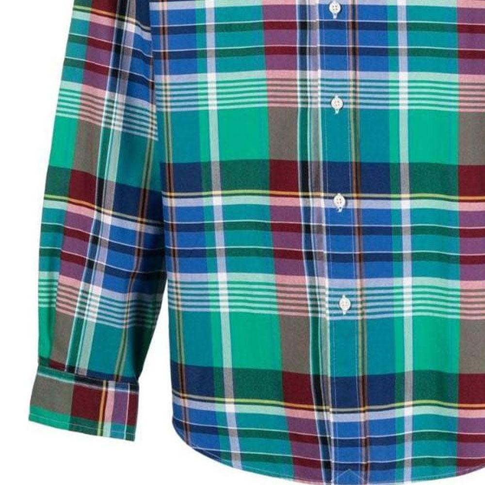 Polo Ralph Lauren FW22 Plaid Button-Down Long Sleeve Shirt Men Shirts 710886396001001