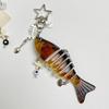 Lure Inspired Keychain Flexible Multi Joint Fish Keyring For Outdoor Enthusiasts Alloy Resin Key Holder Accessory