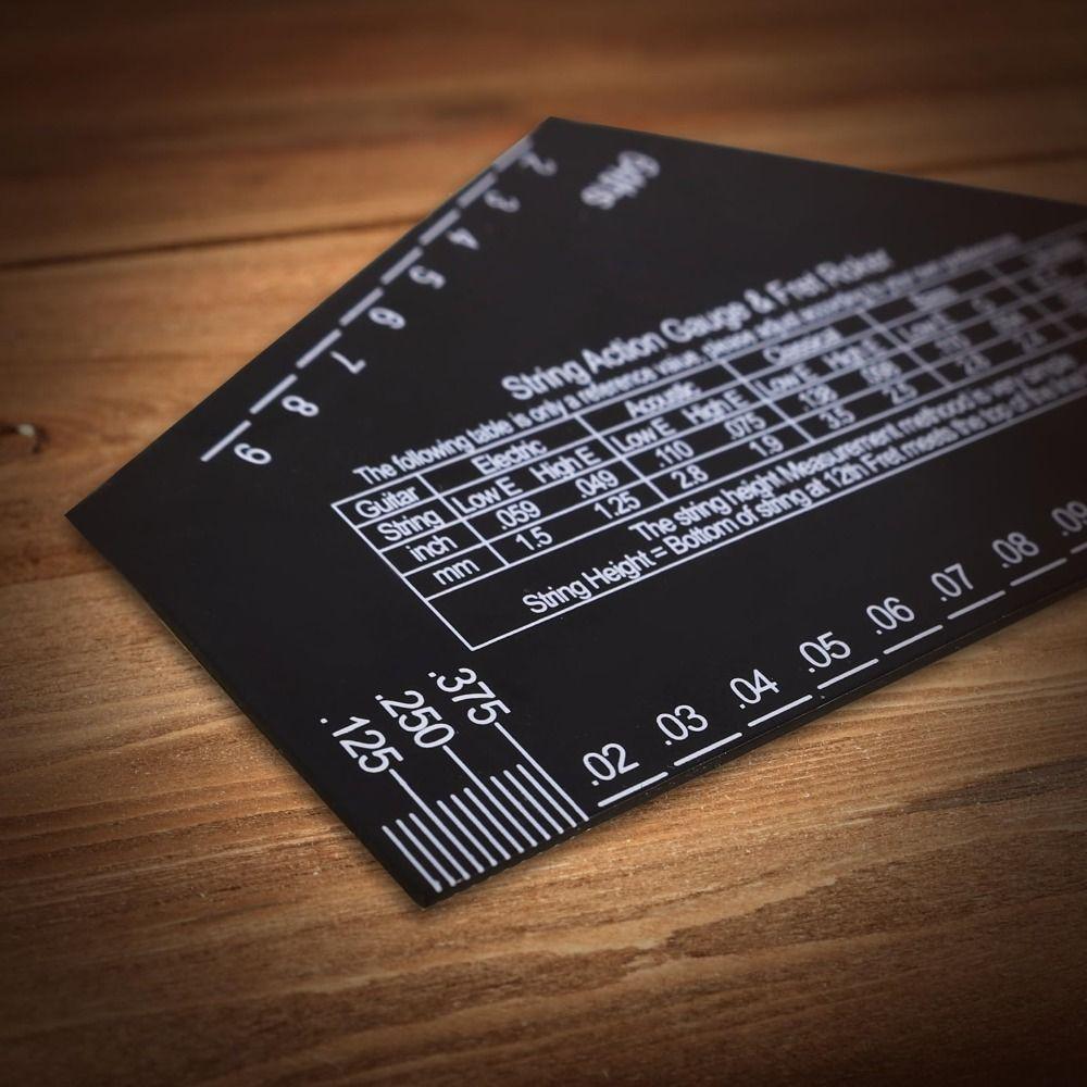 Aluminium Zinc Zinc Alloy Guitar String Height Ruler Guitar Leveling Buzzing Fret Catcher  Folk Guitar