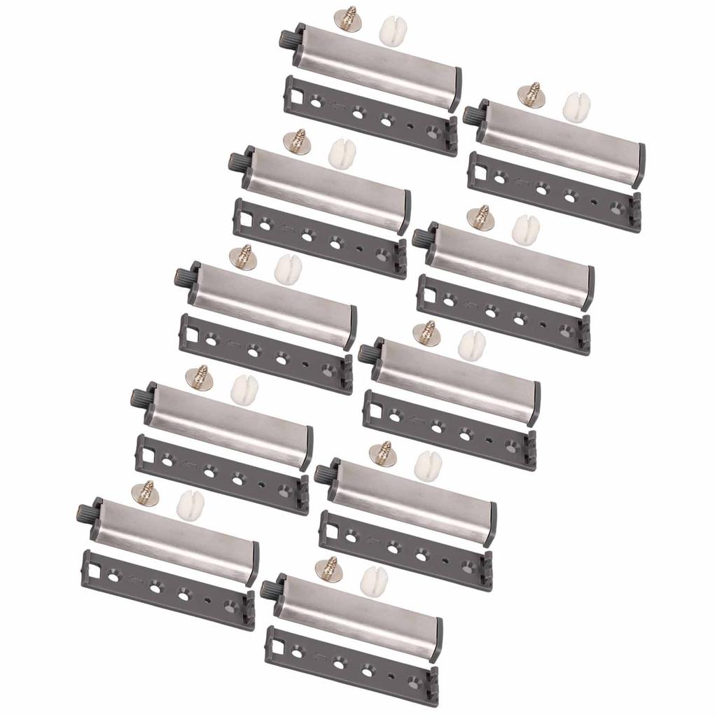 10Pcs Cabinet Door Push Latch Magnetic Stainless Steel Cupboard Rebounder Touch Latches Kitchen