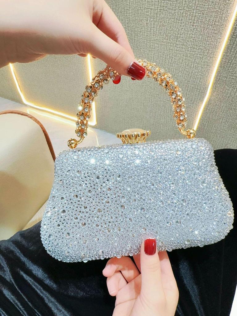 Elegant Rhinestone Evening Clutch - Cheongsam and Banquet Handbag for Ladies