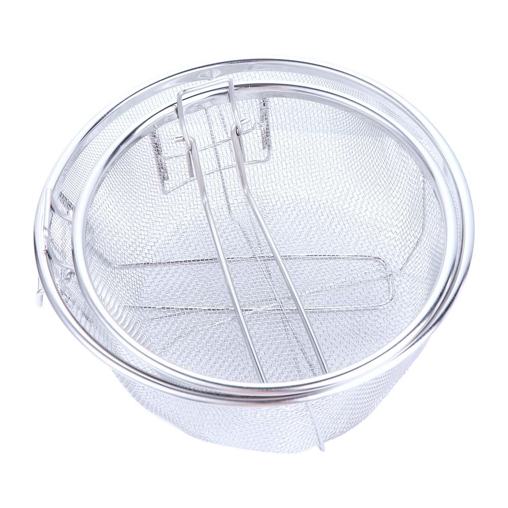 Pommes-Frites-Korb aus Edelstahl mit Griff, Frittiernetz, Sieb, Filter, Küchenhelfer