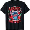 Stitch Christmas Santas Nice List Black TShirt