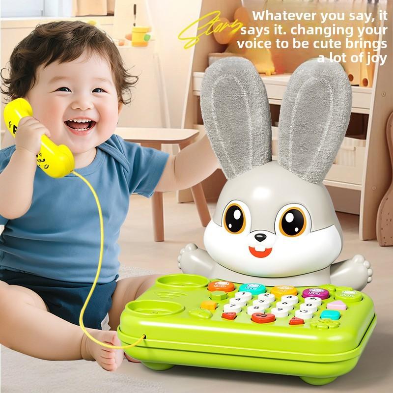 Simulation Telephone Rabbit With Tell Stories Children Educational Toy Gift