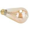 Vintage Light Bulb E27 4W High Light Transmittance Flexible Spiral Filament Adjustable Brightness Warm Light LED Bulb