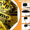 Custom Name Personalized Borussia Dortmund Bvb Print Umbrella, Auto Open Close, 8‑Rib Sturdy Frame, Commute Camping Hiking Use, Birthday Gift