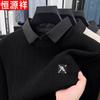 Men's Shirt Collar Knit Top