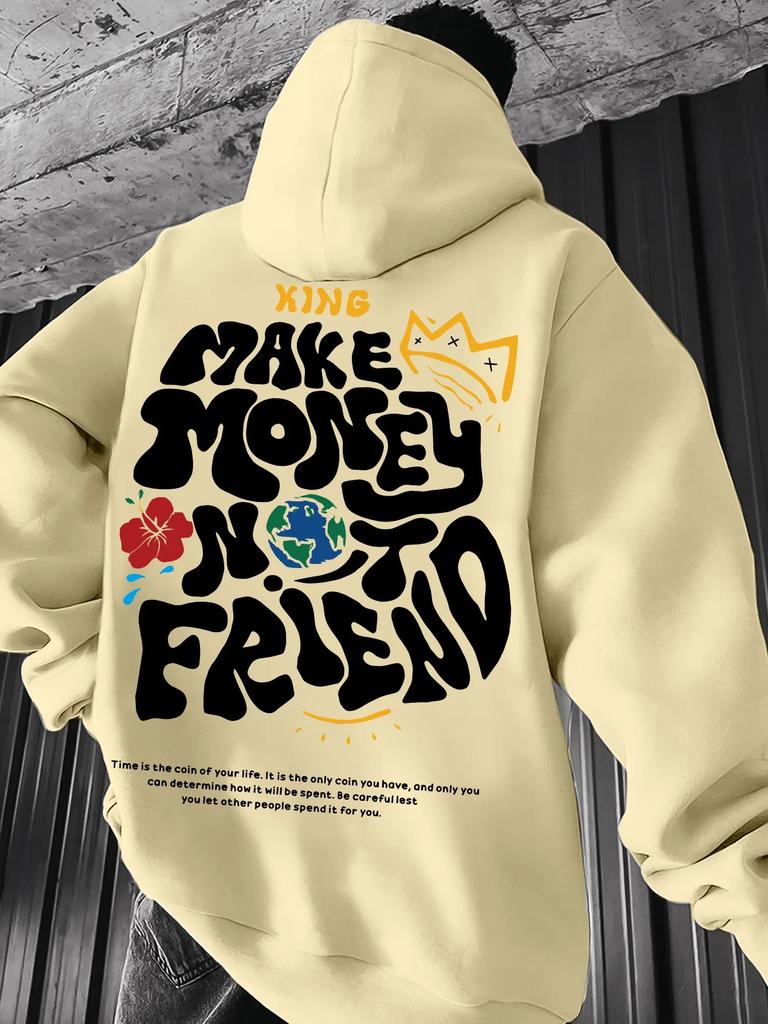 Spring and Autumn Men's Casual Hooded Sweatshirt Youth Handsome Hoodie Fashion Outdoor Sports Pullover Top Hip Hop