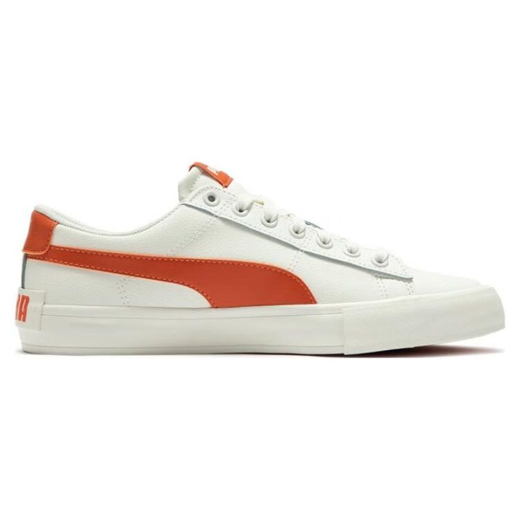 Puma Bari Casual Leather Low-Top Sneakers Unisex Sneakers White Green 389382-05