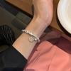 Korean Style Exquisite Matte Beaded Bracelet – Irregular Women's Elastic Jewelry Gift for Bestie (2023 New)