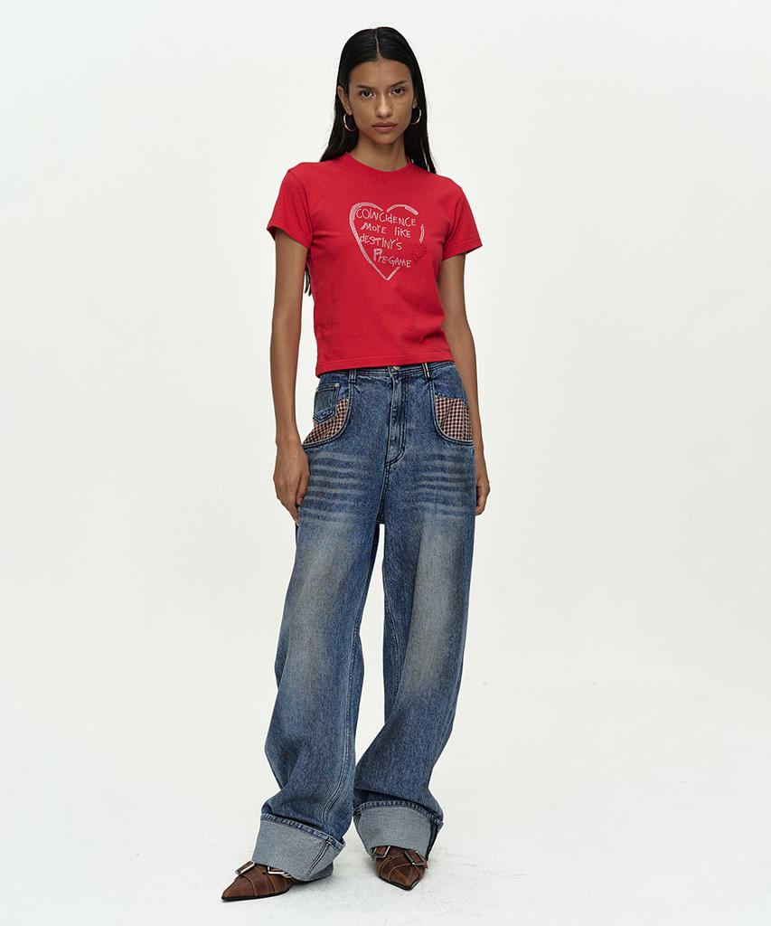 ADSB ANDERSSON BELL (Essential) Baby Heartfix T-Shirt Atb1418W(Red)