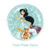 Aladdin Jasmine Princess Girls Birthday Party Decor Kit Disposable Tableware Plates Cups Napkins Tablecloth Balloon Party Favors