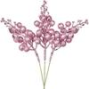 Christmas Gold Powder Fruit String Decoration: 15/7 Head Options, Multi-Color, Non-Shedding Branch Inserts for Indoor/Outdoor Trees