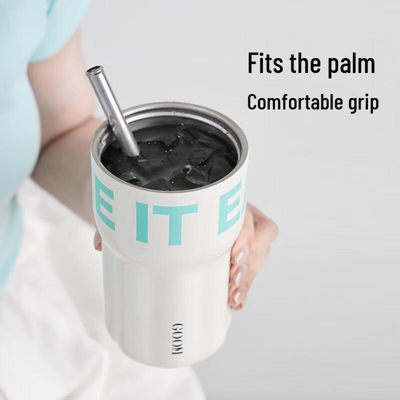GOOM 550ml Insulated Straw Mug for Women