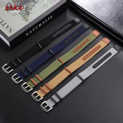 20mm 22mm Nylon Leather Watch Strap for Hamilton Khaki Field Men's Military Sport Replacement Watch Band High-density Woven Band