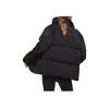 adidas Big Baffle Down Jacket Loose Fit Water Repellent Puffer Coat Women Black HN9934