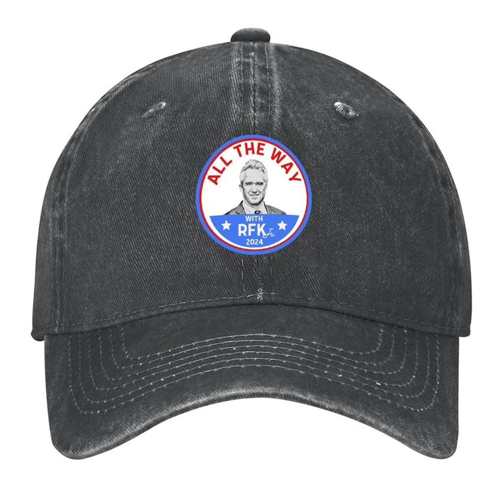 All the Way with RFK Jr President Baseball Cap F derby hat sun caps birthday Hats For Unisex Womens