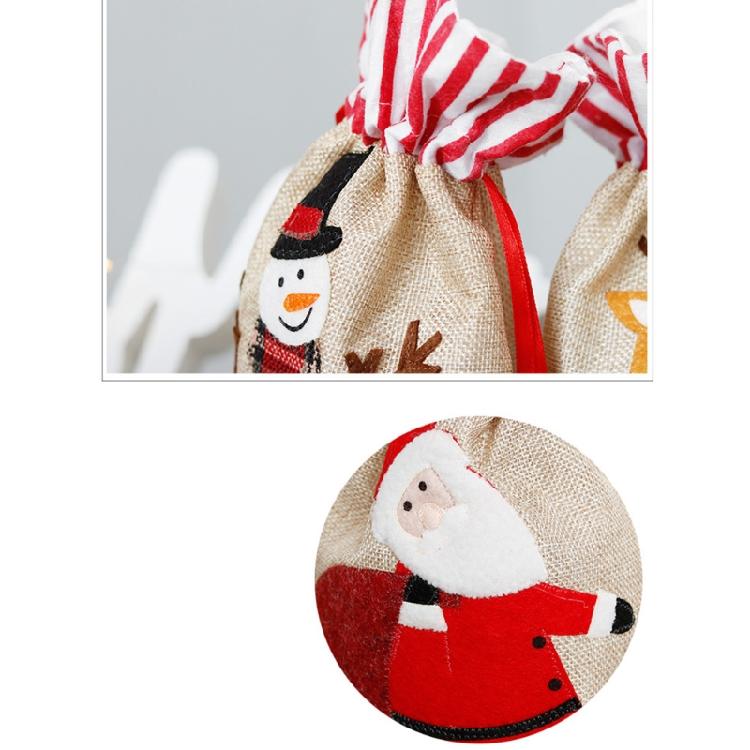 Christmas Drawstring Gift Bags Merry Christmas Decoration Xmas Party Supplies