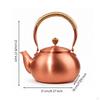 Hammered Copper Kettle Traditional Stovetop Tea Rust-Resistant Vessel for