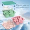 Creative Cylinder Ice Cube Tray Easy-Release Silicone Ice Mold BPA-Free Leak-Proof Lid Easy Release Ice Maker for Cocktails Coffee Summer Drink