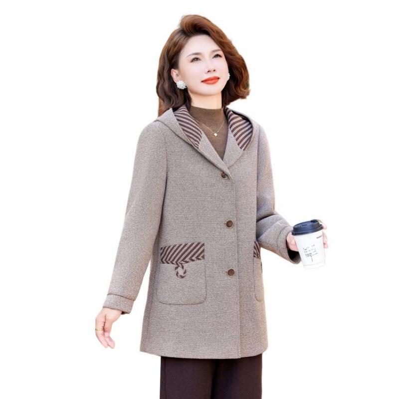 

Большого размера толстая зимняя одежда с хлопком и утолщенная шерстяная женская одежда с капюшоном длинное шерстяное пальто 8XL recommends 180-94kg хаки