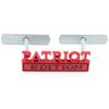 1Pc 3D Metal Patriot Edition Logo Car Front Grille Badge Side Fender Rear Trunk Emblem Sticker Decal