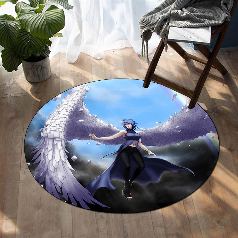 

Home Decor Round Printed Carpet Living Room Kids Mat Yoga Mat Bedroom Chair Mat Electronic Sports Anti-Slip Mat tapete redondo