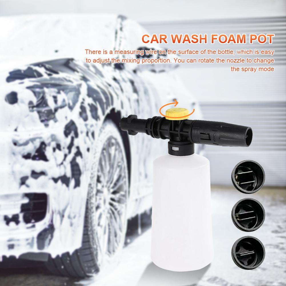 750ML Car Foam Washer Car Washing Kit Car Washing Foam Spray White Different Spray Mode for Karcher K2-K7 for Karcher K Series