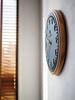 Interform Wall Clock Ecol Navy Wood Sweep Movement Nordic White Diameter 30cm CL-4072