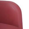 Two Seater Sofa Wine Red 110 Cm Faux Leather