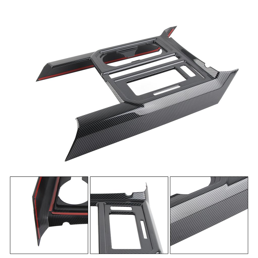 Gear Shift Box Panel Trim Carbon Fiber Style Gearbox Decorative Cover Fit for   F150 2017‑2020