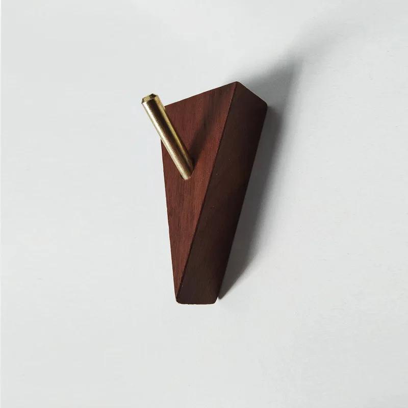 Natural Wooden Wall-Mounted Adhesive Hooks, Decorative Keychains Hanger for Hats Scarves Handbags XL