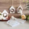 2pcs Silicone Birdhouse and Bird Pendant Molds,Heart-Shaped Birdhouses,Bird-Shaped Pendants for Home Decor and Door Hanging