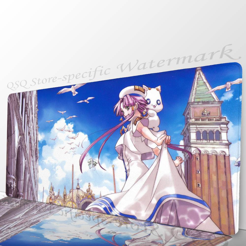 Akari Mizunashi Anime ARIA Mousepad Mouse Mat Desk Mat With Pad Gaming Accessories Prime Gaming XXL Keyboard Pad Padding Mat