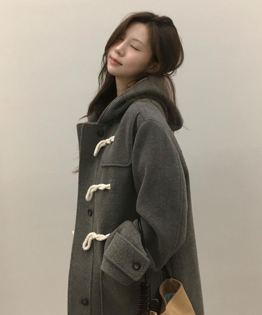 Cgp Wool Duffle Long Coat_Gray