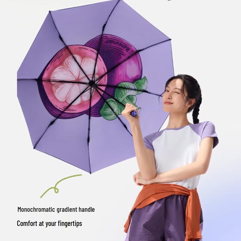BANANA UNDER UV Protection Folding Umbrella