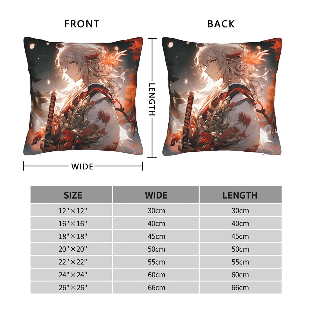 Decorative Pillowcase Genshin Impact Game Merch Home Pillow Case Cover Square Multiple Sizes