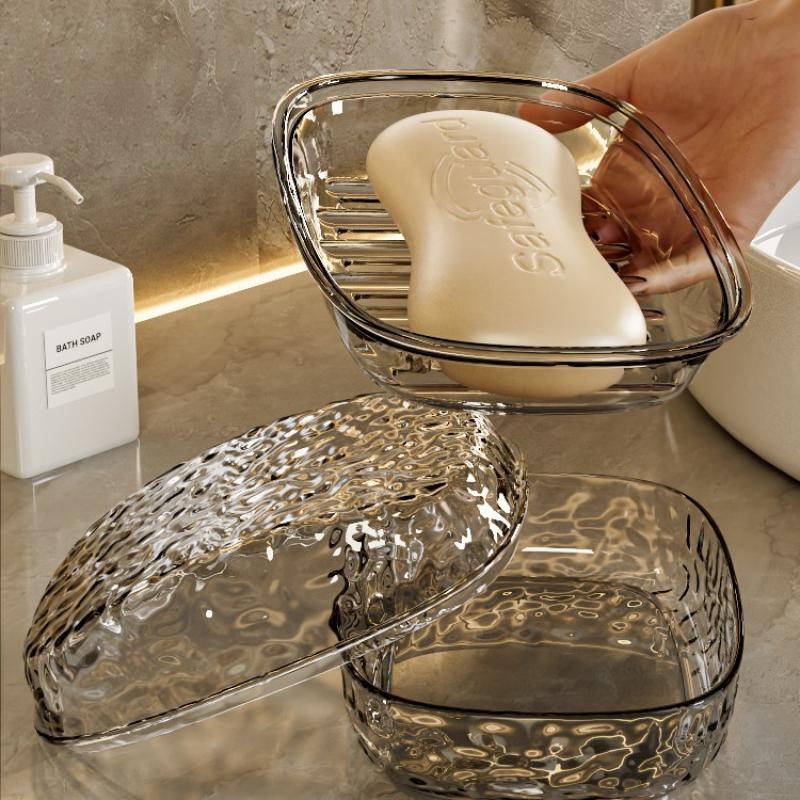 Portable Soap Box Container for Travel Soap Storage Box Premium Luxury Non-Slip Soap Draining Box Soap Holder