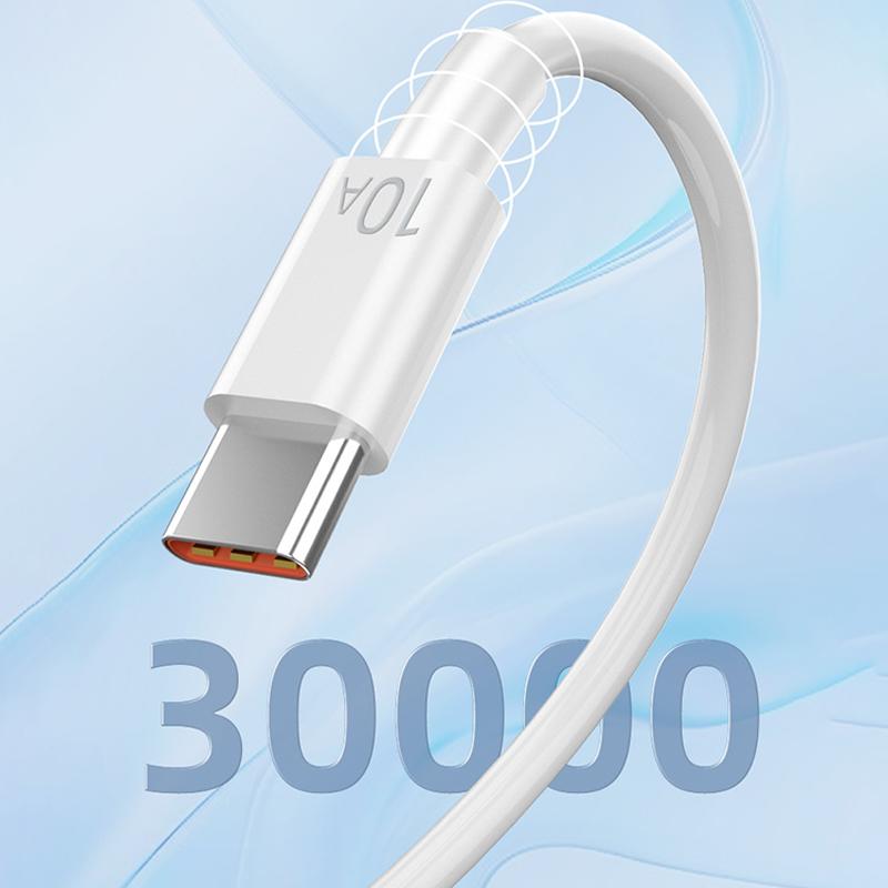 10A Fast Charging Data Cable Type-C Automatic Power Off Simple 2M Car Data Cable Suitable For Huawei Xiaomi Android Universal