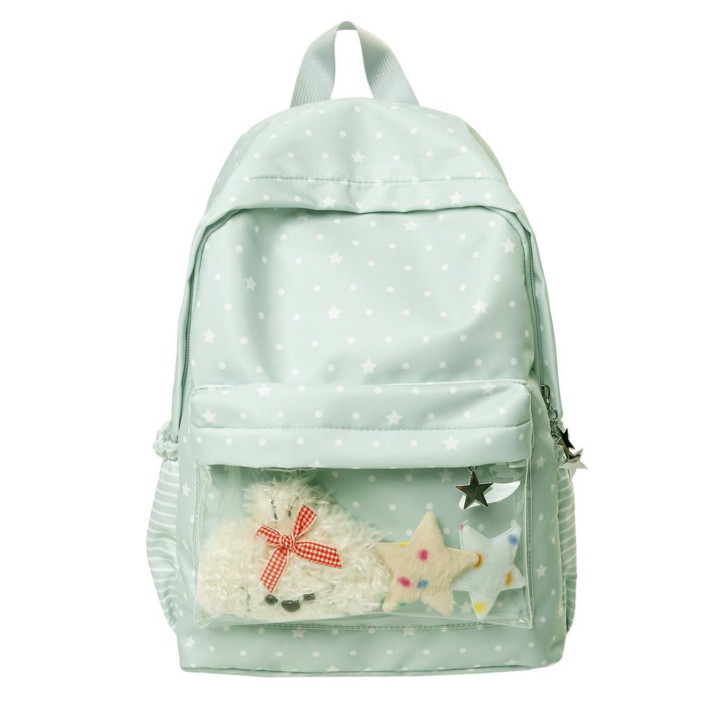 Schooltas Kleine Frisse Stippen Print Schooltas Leerling Middelbare Scholier College Stijl Rugzak Vrouwelijk Harajuku Reisrugzak