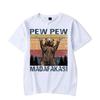 Men's T-shirt Pew Pew Madafakas Kawaii T Shirt Men Women Tshirt Funny Bear Graphic T Shirts Oversized T Shirt Harajuku Shirts