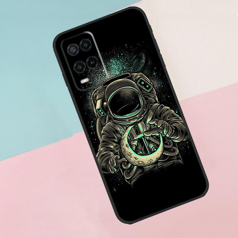 Astronaut Star Space For Oppo A16 A76 A96 A15 A80 A60 A40 A94 A54 A98 A78 A18 A38 A58 A17 A77 A74 A57S Phone Case
