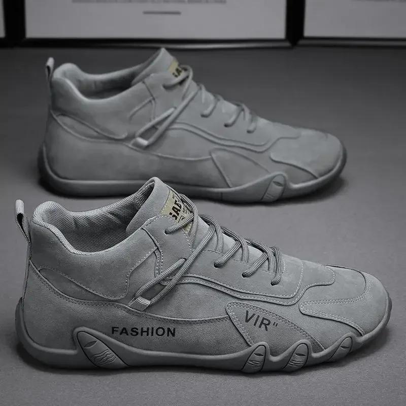 Fashion Men's New Autumn Breathable Casual Sports Shoes, Waterproof and Wear-resistant Workwear Shoes, Outdoor Lightweight Hiking Shoes
