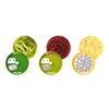 3 In 1 Hand-held Spiralizer Spiral Rotating Cutter Silk Cup Vegetable Garlic Press Grater Chopper Kitchen Tool Accessories