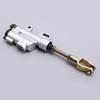 Silver Universal Rear Foot Hydraulic Master Cylinder Brake Pump for Motorcycle Motorbike ATV Dirt Bike Go Kart Scooter