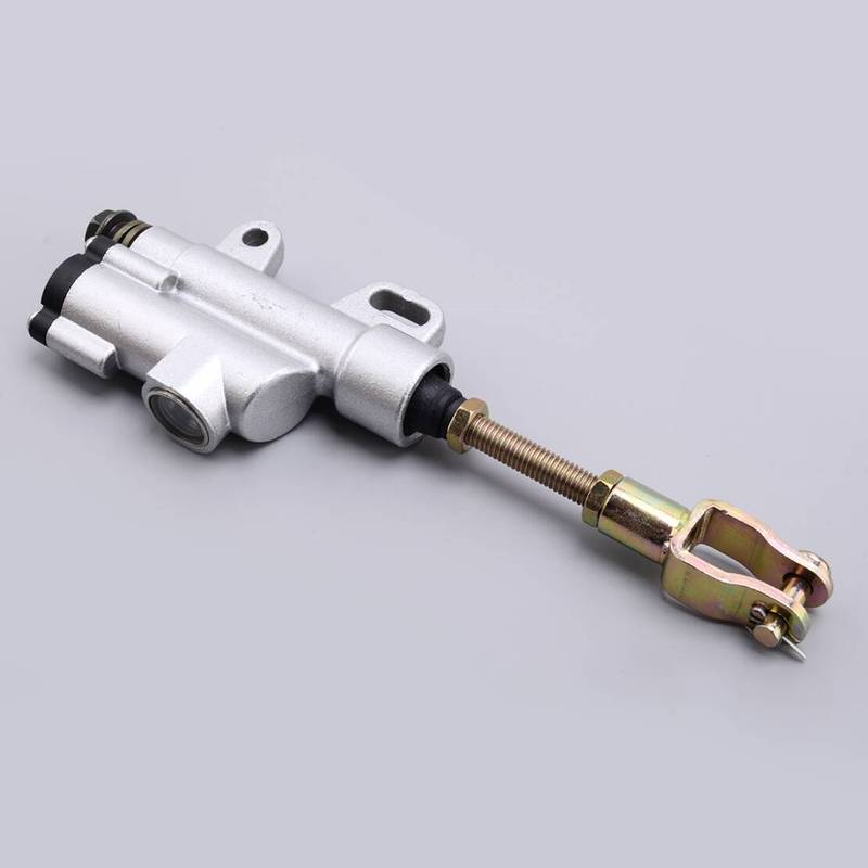 

Silver Universal Rear Foot Hydraulic Master Cylinder Brake Pump for Motorcycle Motorbike ATV Dirt Bike Go Kart Scooter